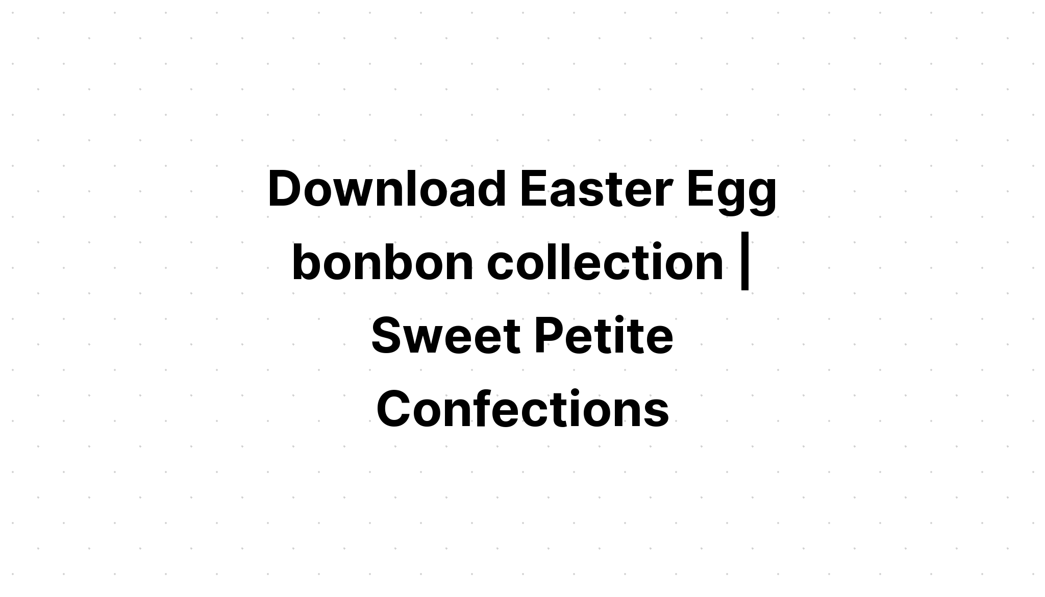 Download Easter Egg Collection SVG File